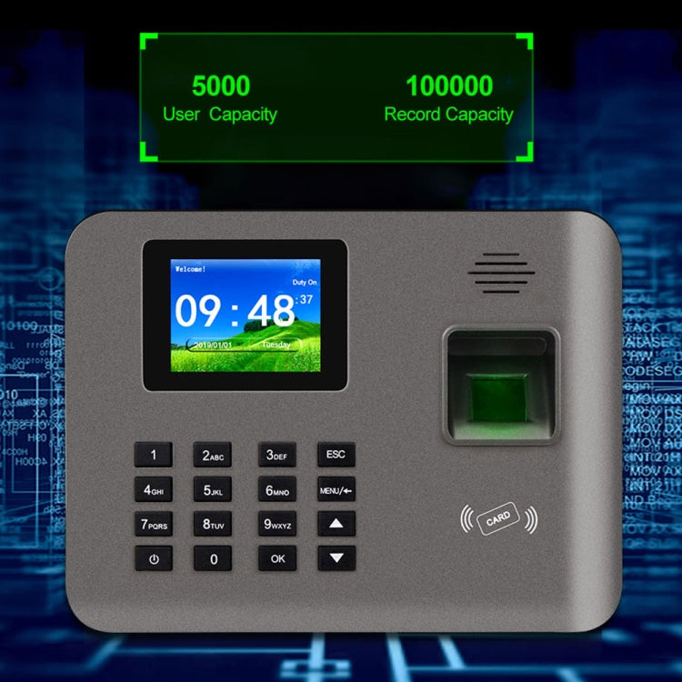 Realand AL325 Fingerprint Time Attendance with 2.4 inch Color Screen & ID Card Function & WiFi, AL325 Realand AL325 Fingerprint Time Attendance with 2.4 inch Color Screen & ID Card Function & WiFi, AL325